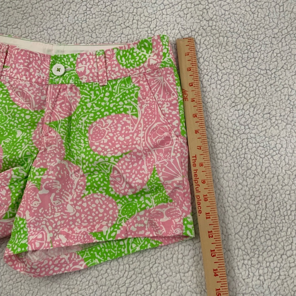 Lilly Pulitzer The Callahan Short Limeade Cheat Ya Size 4 Pink Green Preppy - Picture 13 of 15